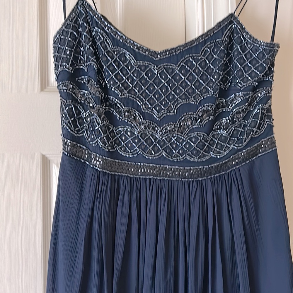Adrianna Pappel Navy Evening Dress Size 6 - Picture 2 of 5